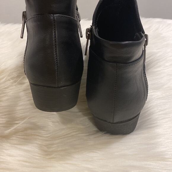 NWT Sun Stone Abby Double Zip Booties Black 6M - Picture 6 of 10